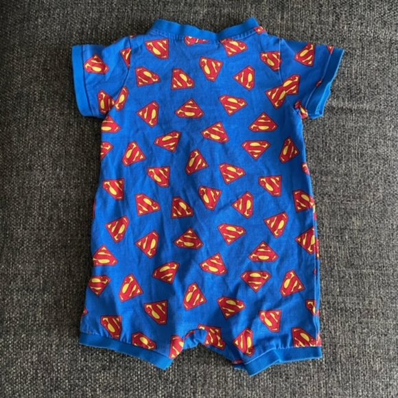 Baby Superman Romper 1-2M - Picture 2 of 4